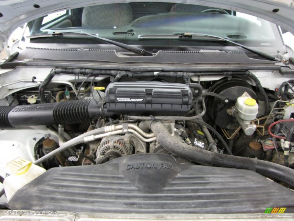 2000 Dodge Ram 1500 Sport Regular Cab 4x4 5.2 Liter OHV 16-Valve V8 Engine Photo #80527393