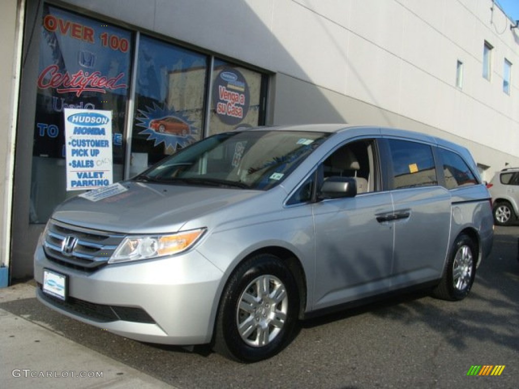 2011 Odyssey LX - Alabaster Silver Metallic / Gray photo #1