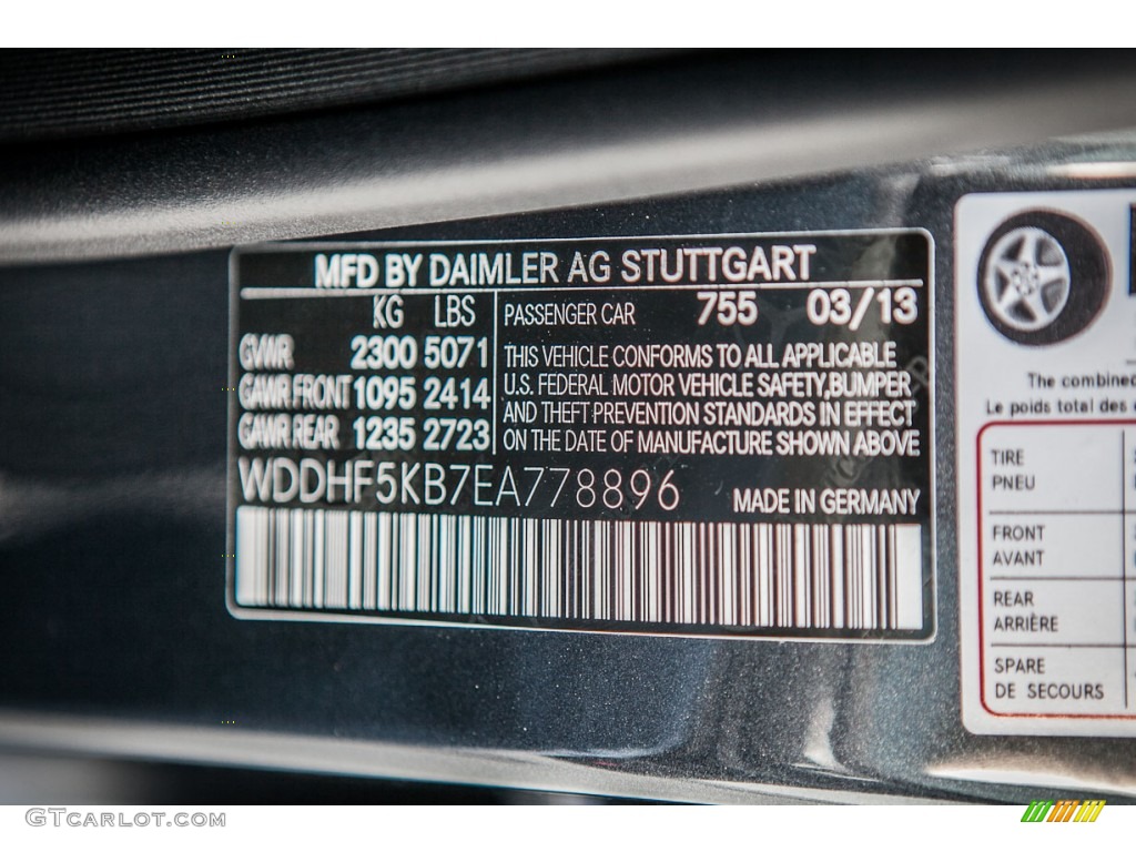 2014 E Color Code 755 for Steel Gray Metallic Photo #80528300