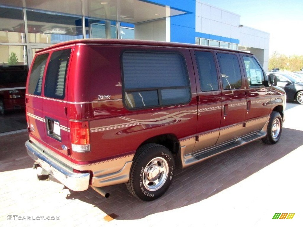 Dark Toreador Red Metallic 2008 Ford E Series Van E150 Passenger Conversion Exterior Photo #80530541