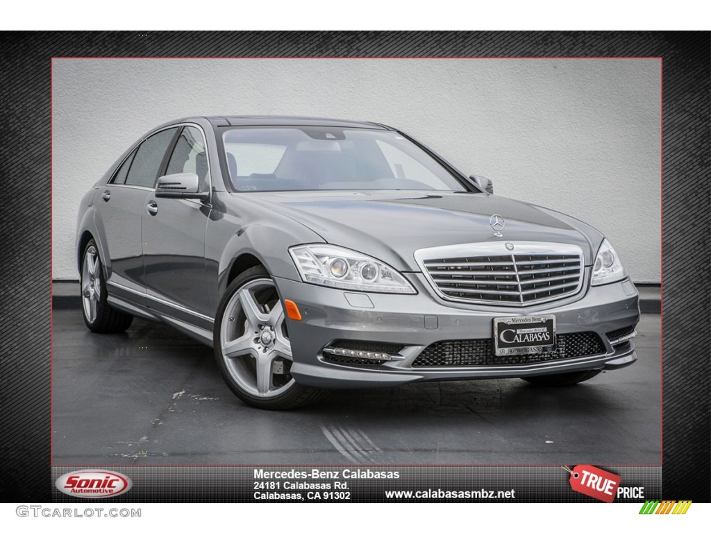 2013 S 350 BlueTEC 4Matic - Palladium Silver Metallic / Black photo #1