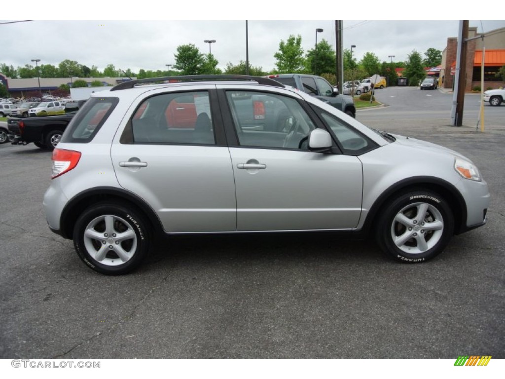 2007 SX4 AWD - Silky Silver Metallic / Black photo #6