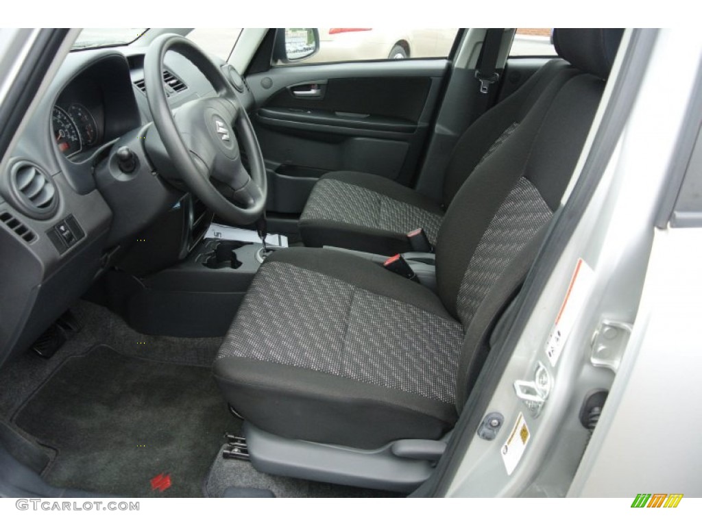 2007 SX4 AWD - Silky Silver Metallic / Black photo #9