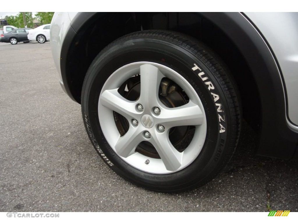 2007 SX4 AWD - Silky Silver Metallic / Black photo #19