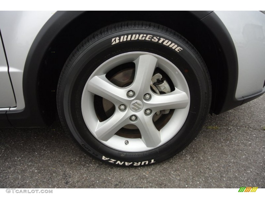 2007 SX4 AWD - Silky Silver Metallic / Black photo #20