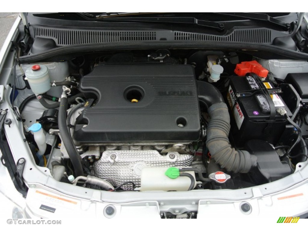 2007 SX4 AWD - Silky Silver Metallic / Black photo #21