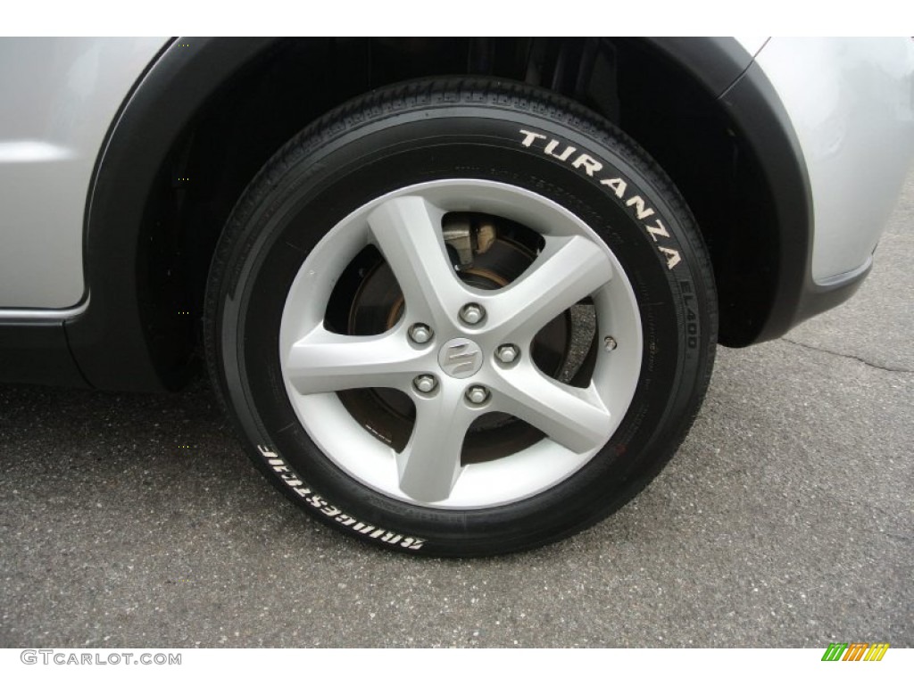 2007 SX4 AWD - Silky Silver Metallic / Black photo #22