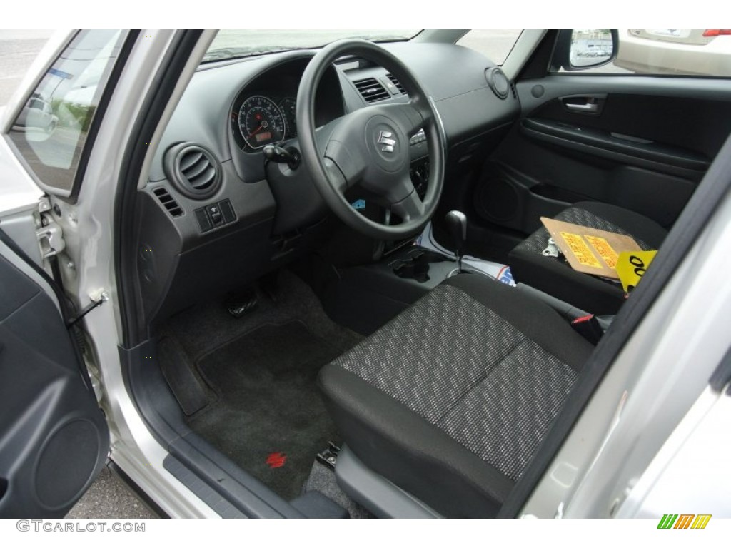 2007 SX4 AWD - Silky Silver Metallic / Black photo #23