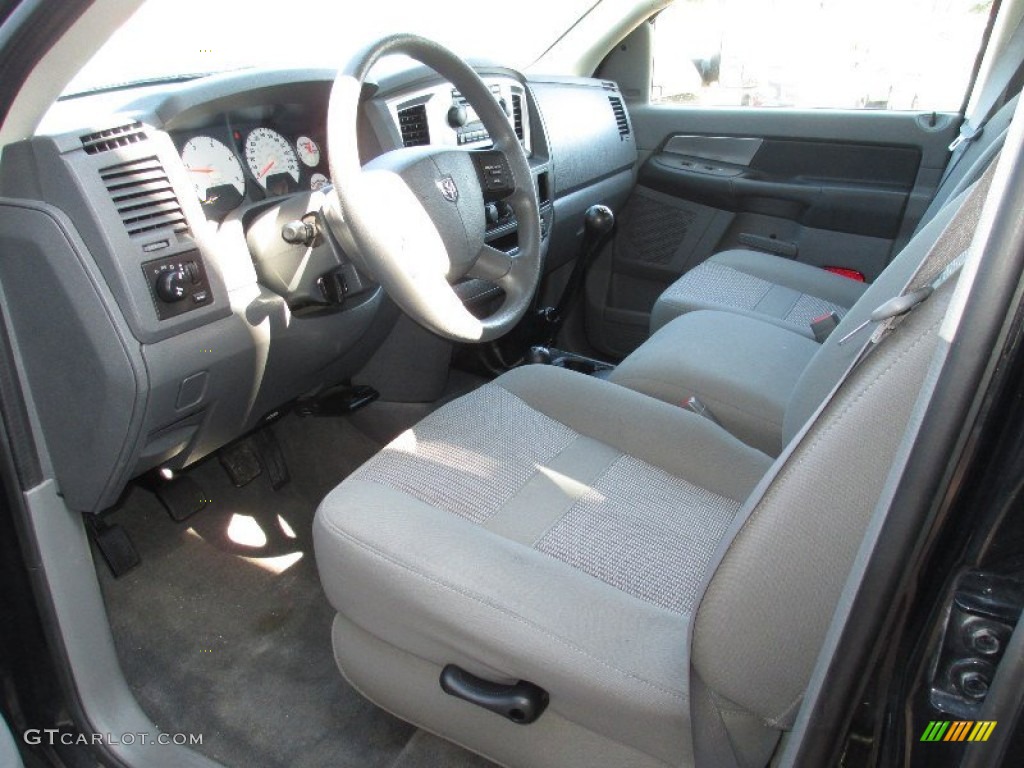 Medium Slate Gray Interior 2007 Dodge Ram 3500 SLT Quad Cab 4x4 Dually Photo #80531551