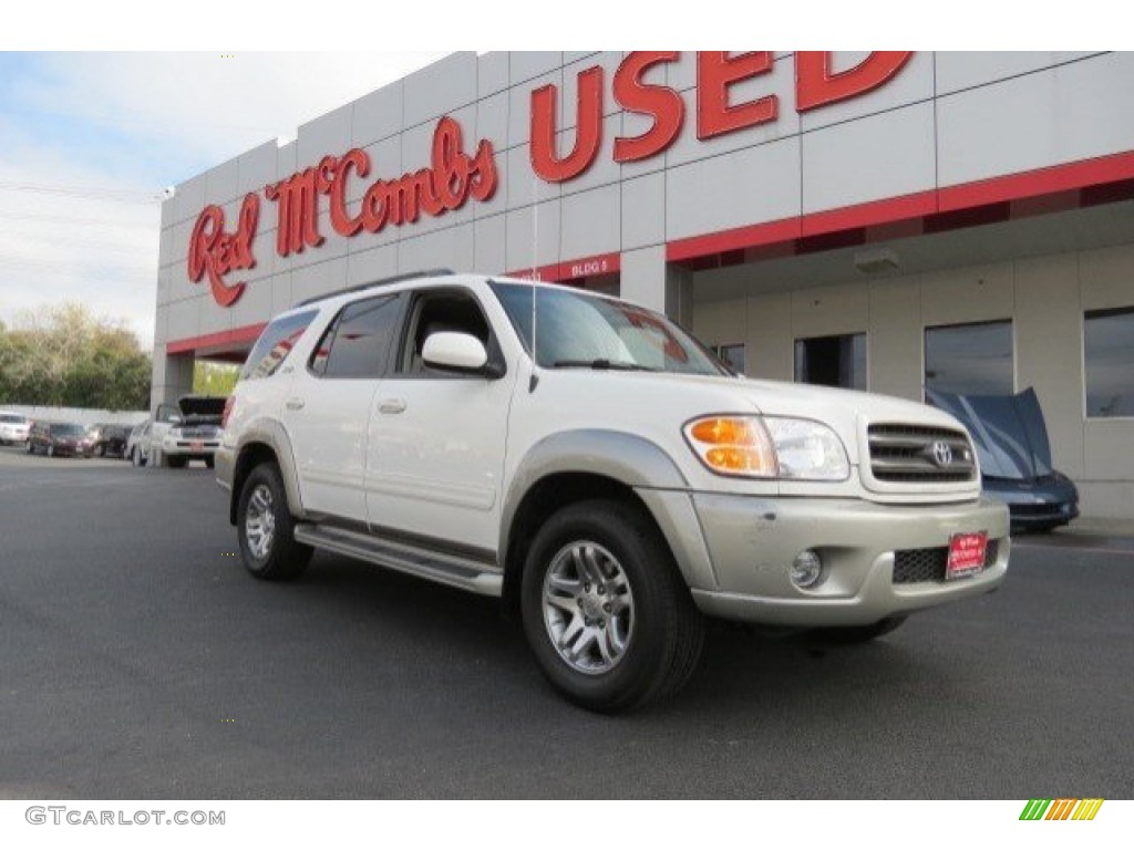 2004 Sequoia SR5 - Natural White / Oak photo #1