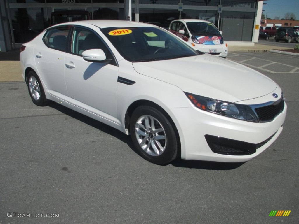 2011 Optima LX - Snow White Pearl / Gray photo #1