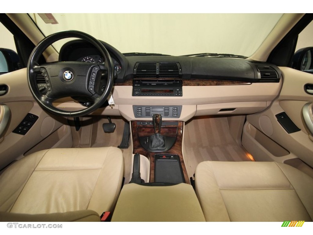 2003 X5 3.0i - Topaz Blue Metallic / Beige photo #4