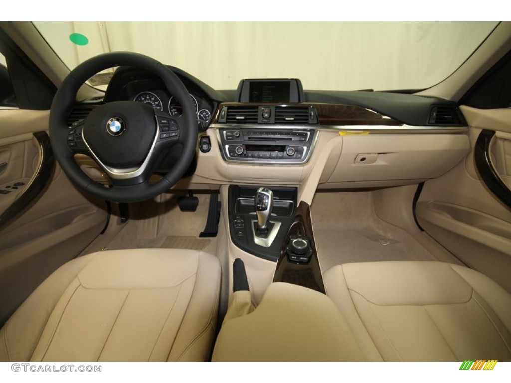 2012 BMW 3 Series 328i Sedan Veneto Beige Dashboard Photo #80535280