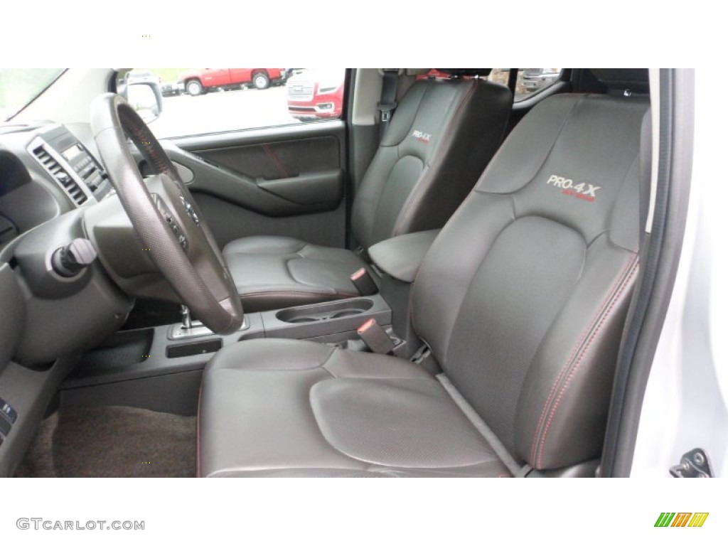 Pro 4X Graphite/Red Interior 2011 Nissan Frontier Pro-4X Crew Cab 4x4 Photo #80535743