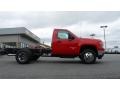 Fire Red - Sierra 3500HD SLE Regular Cab 4x4 Chassis Photo No. 5