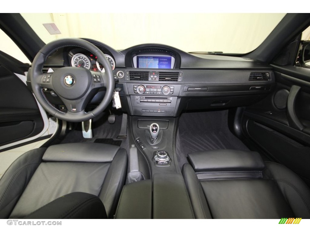 2011 BMW M3 Coupe Black Novillo Leather Dashboard Photo #80536129