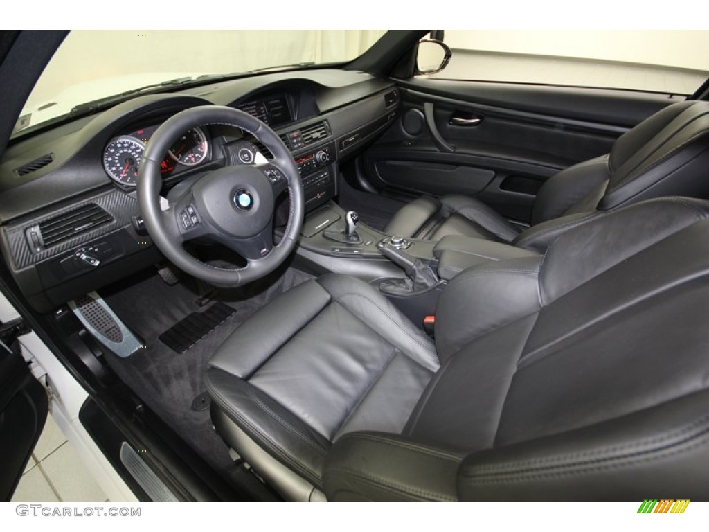 Black Novillo Leather Interior 2011 BMW M3 Coupe Photo #80536180