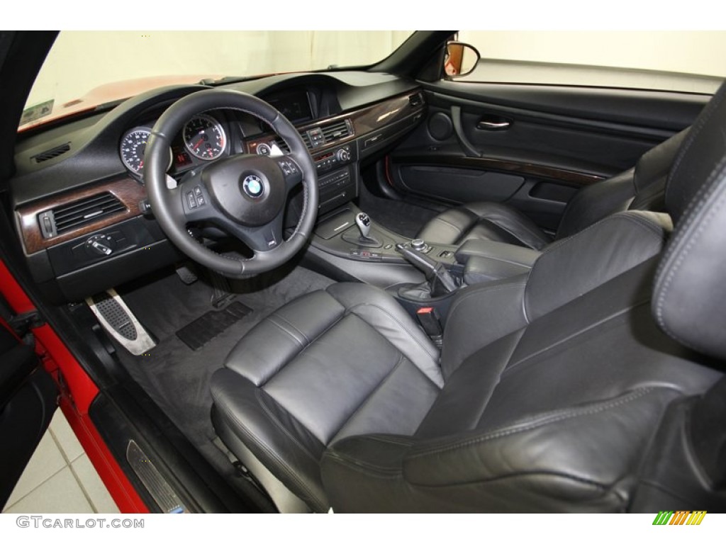 Black Novillo Leather Interior 2009 BMW M3 Convertible Photo #80536743