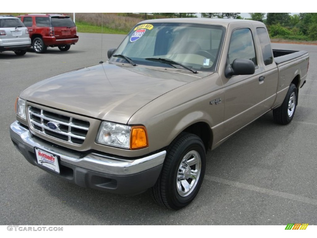 2003 Ranger XLT SuperCab - Arizona Beige Metallic / Medium Pebble photo #1