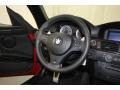 2009 BMW M3 Black Novillo Leather Interior Steering Wheel Photo