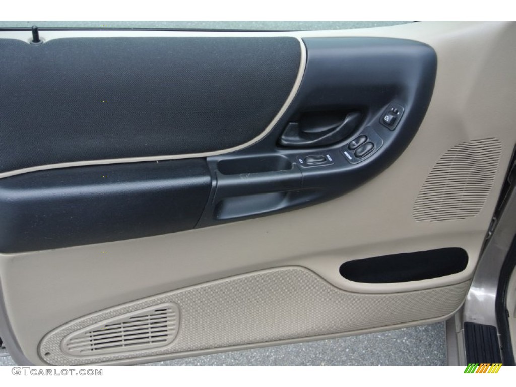2003 Ford Ranger XLT SuperCab Medium Pebble Door Panel Photo #80536855