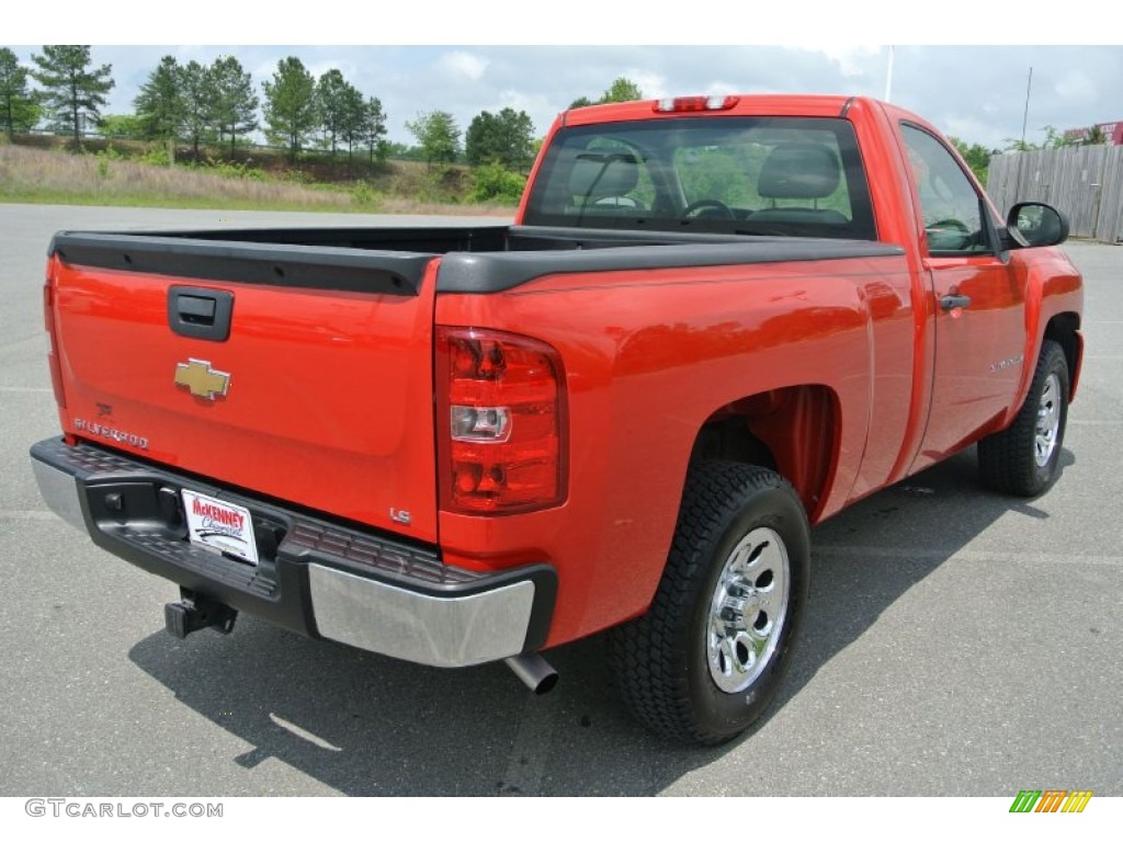 2008 Silverado 1500 LS Regular Cab - Victory Red / Dark Titanium photo #5