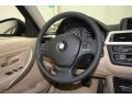 Venetian Beige 2012 BMW 3 Series 328i Sedan Steering Wheel