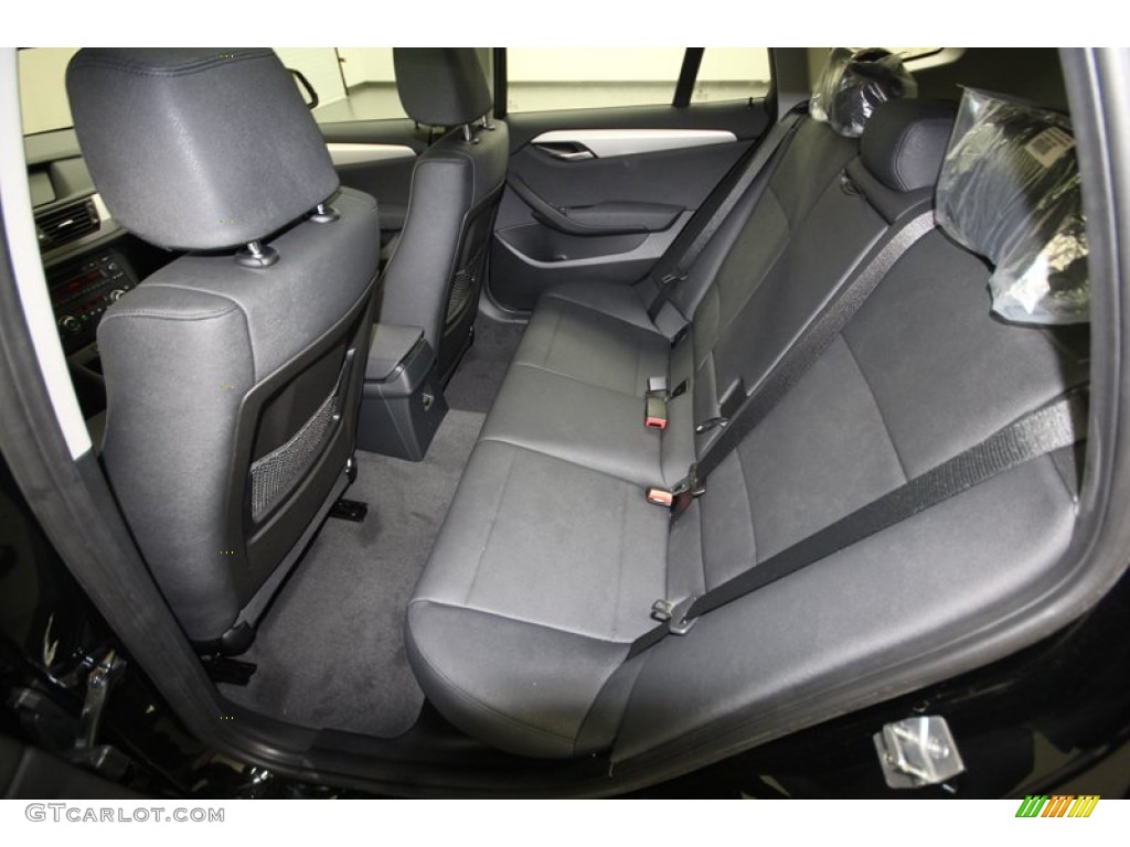 Black Interior 2014 BMW X1 sDrive28i Photo #80537734