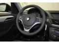 Black 2014 BMW X1 sDrive28i Steering Wheel