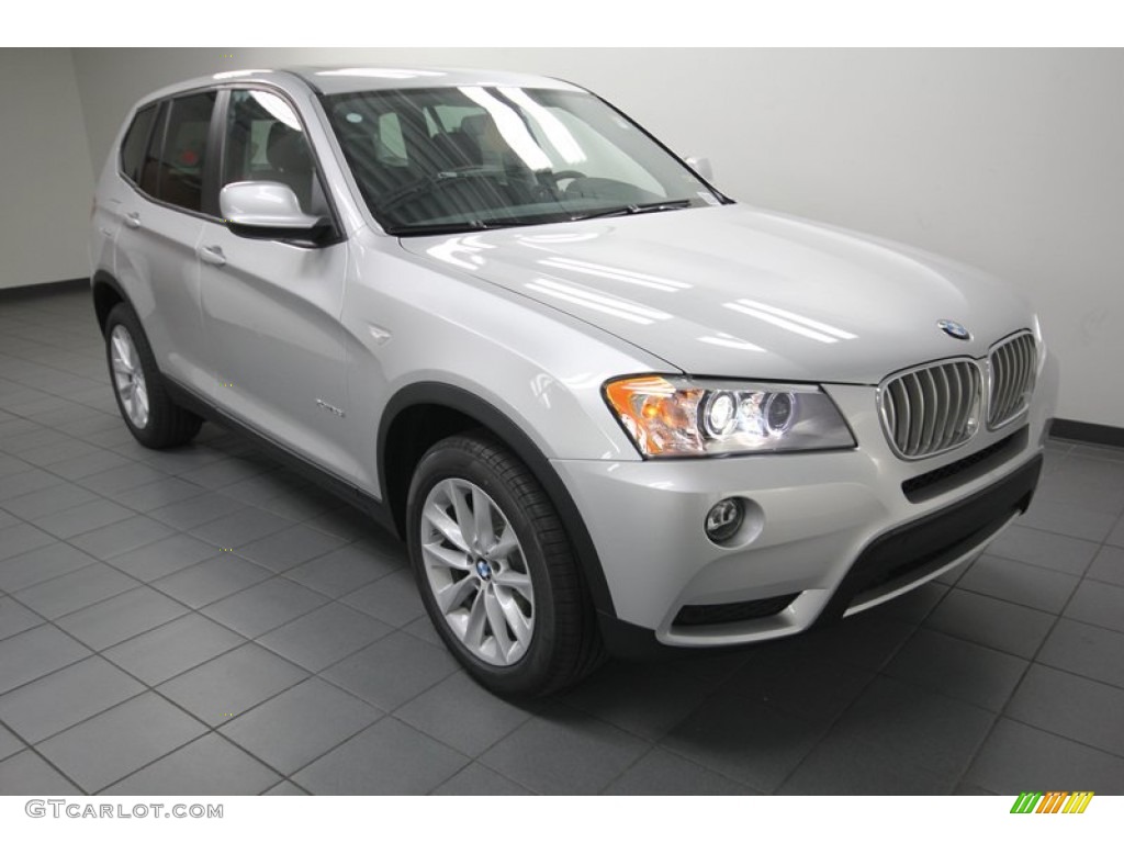 Titanium Silver Metallic 2014 BMW X3 xDrive28i Exterior Photo #80537788