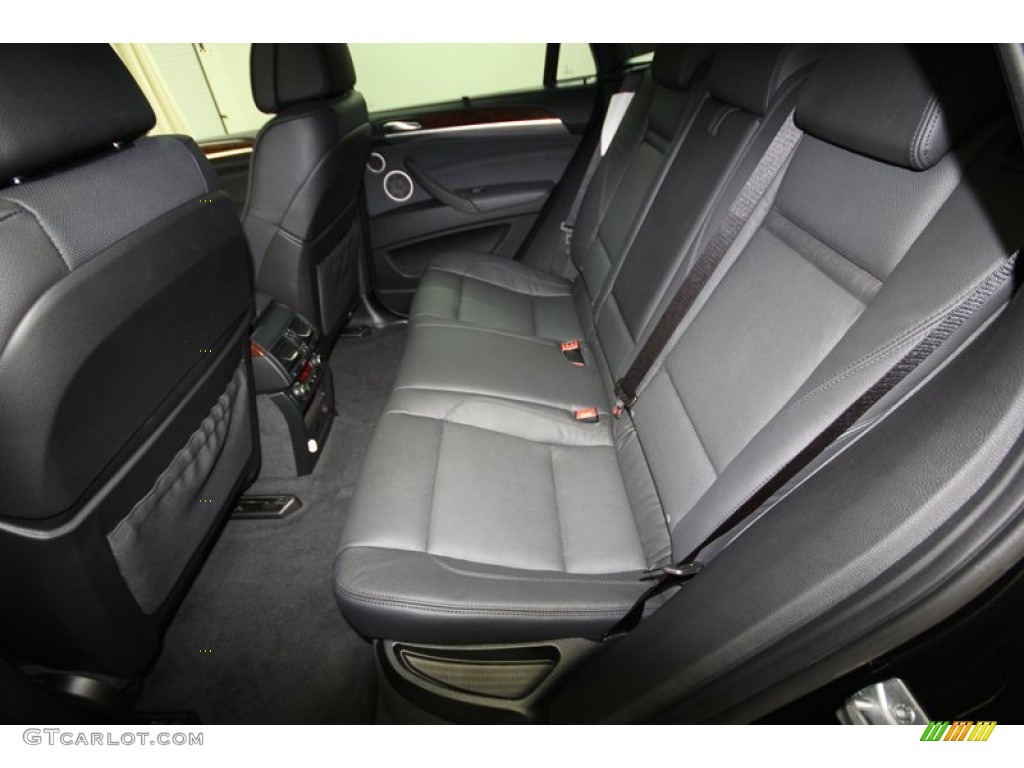 Black Interior 2014 BMW X6 xDrive35i Photo #80537917