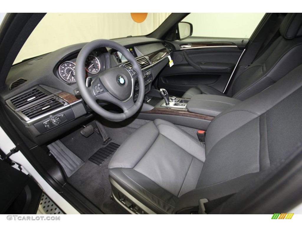 Black Interior 2014 BMW X6 xDrive35i Photo #80538016