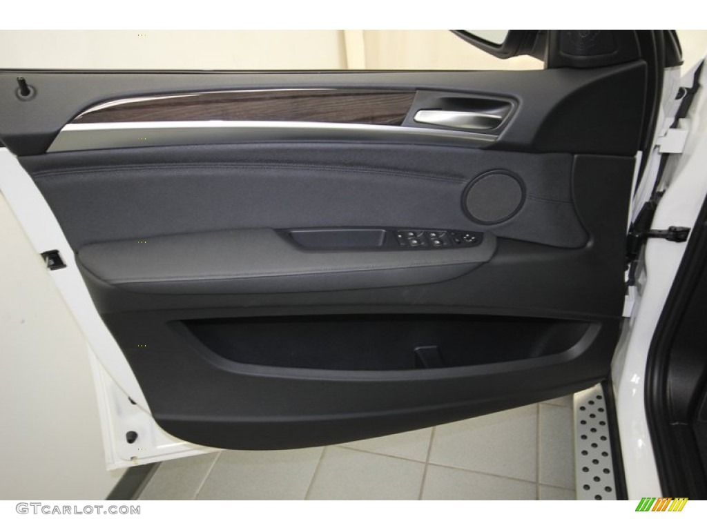 2014 BMW X6 xDrive35i Black Door Panel Photo #80538022