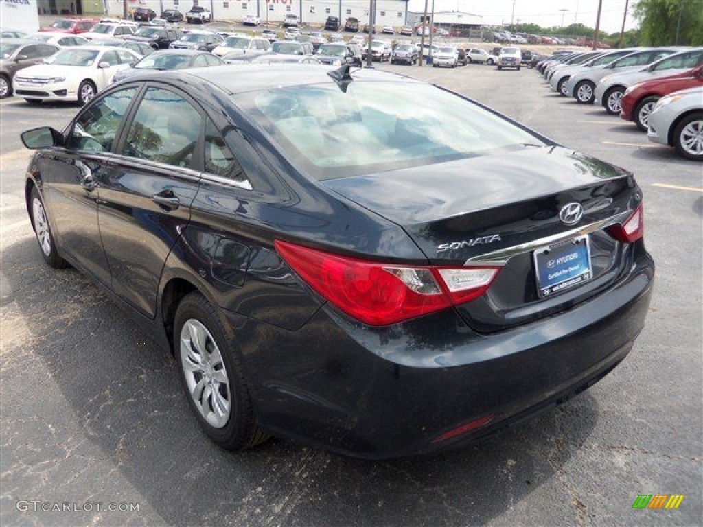 2011 Sonata GLS - Midnight Black / Gray photo #5