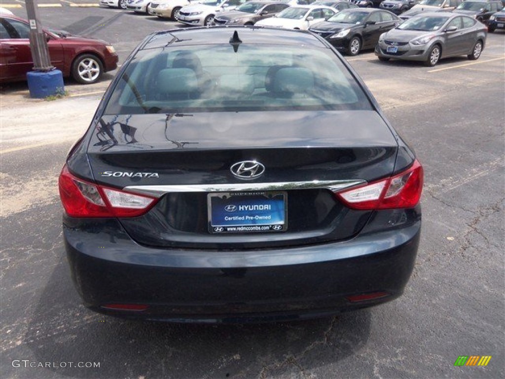 2011 Sonata GLS - Midnight Black / Gray photo #6
