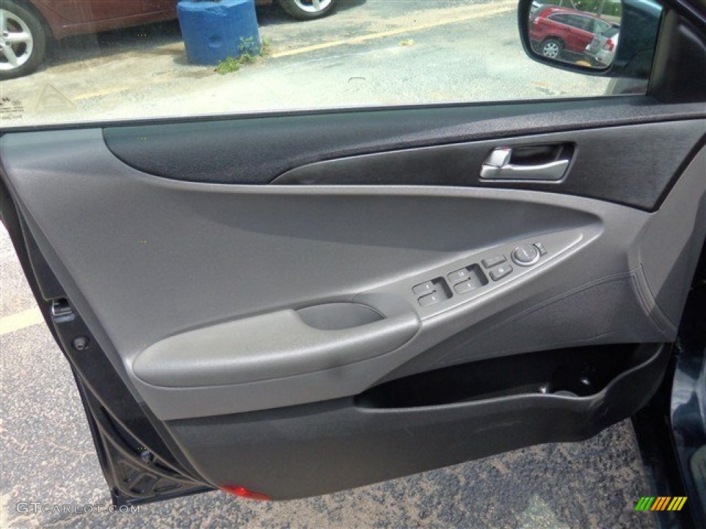 2011 Sonata GLS - Midnight Black / Gray photo #7