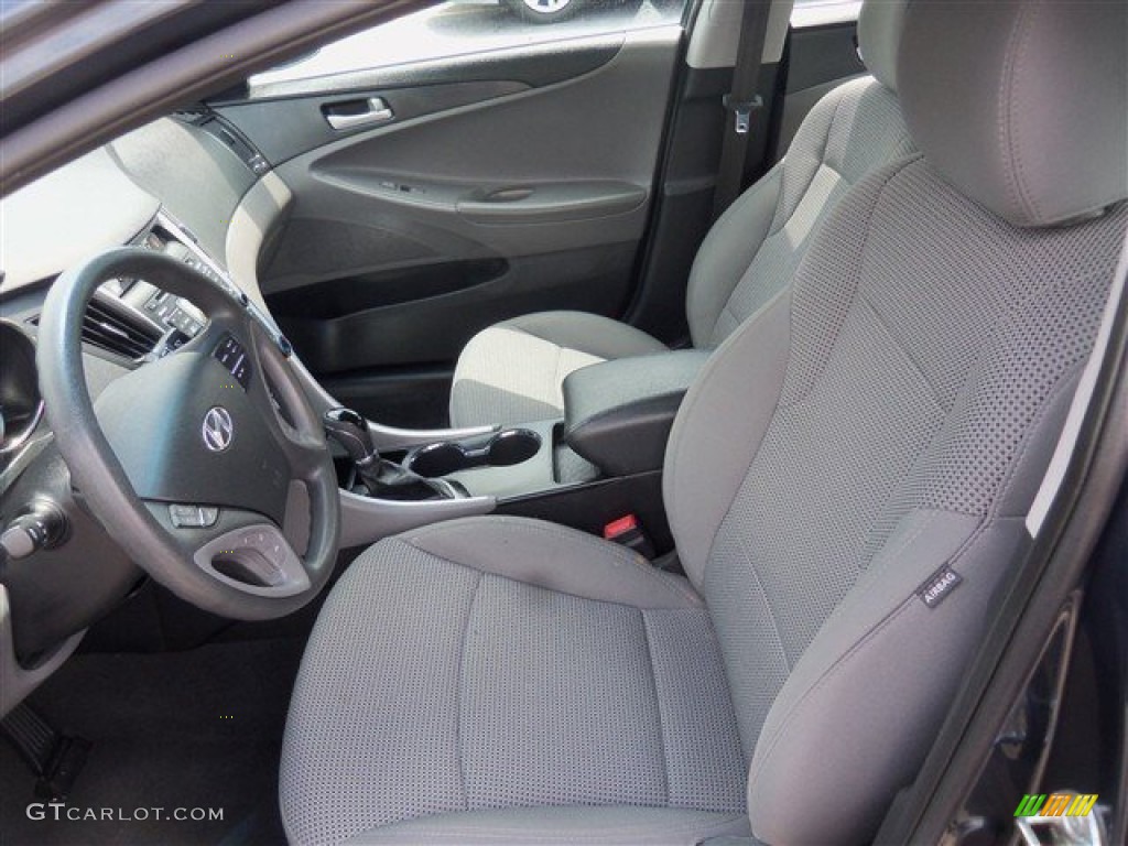 2011 Sonata GLS - Midnight Black / Gray photo #9