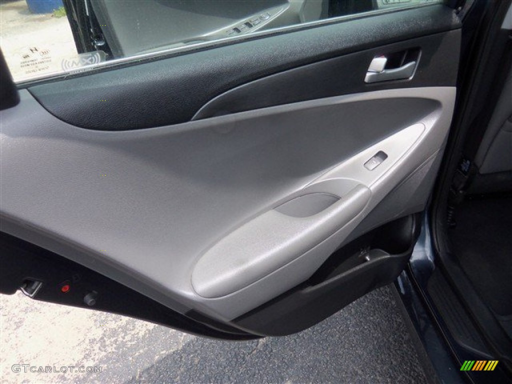 2011 Sonata GLS - Midnight Black / Gray photo #10