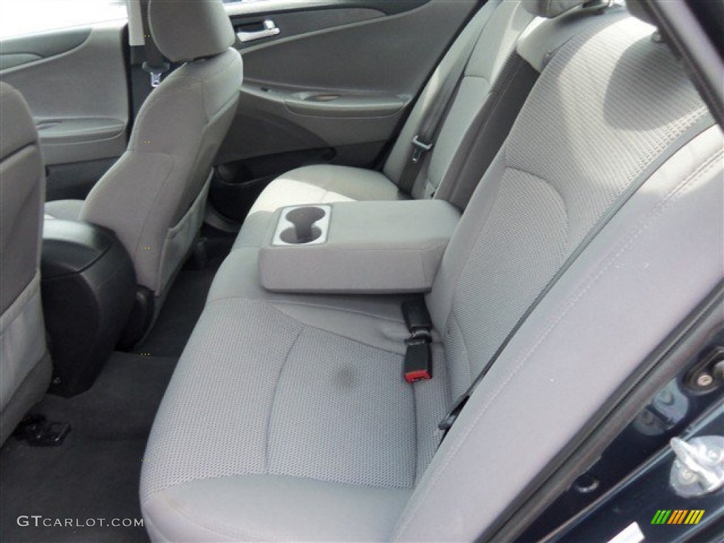 2011 Sonata GLS - Midnight Black / Gray photo #11