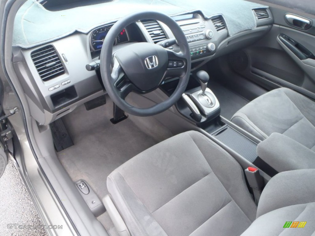 Gray Interior 2007 Honda Civic LX Sedan Photo #80540491