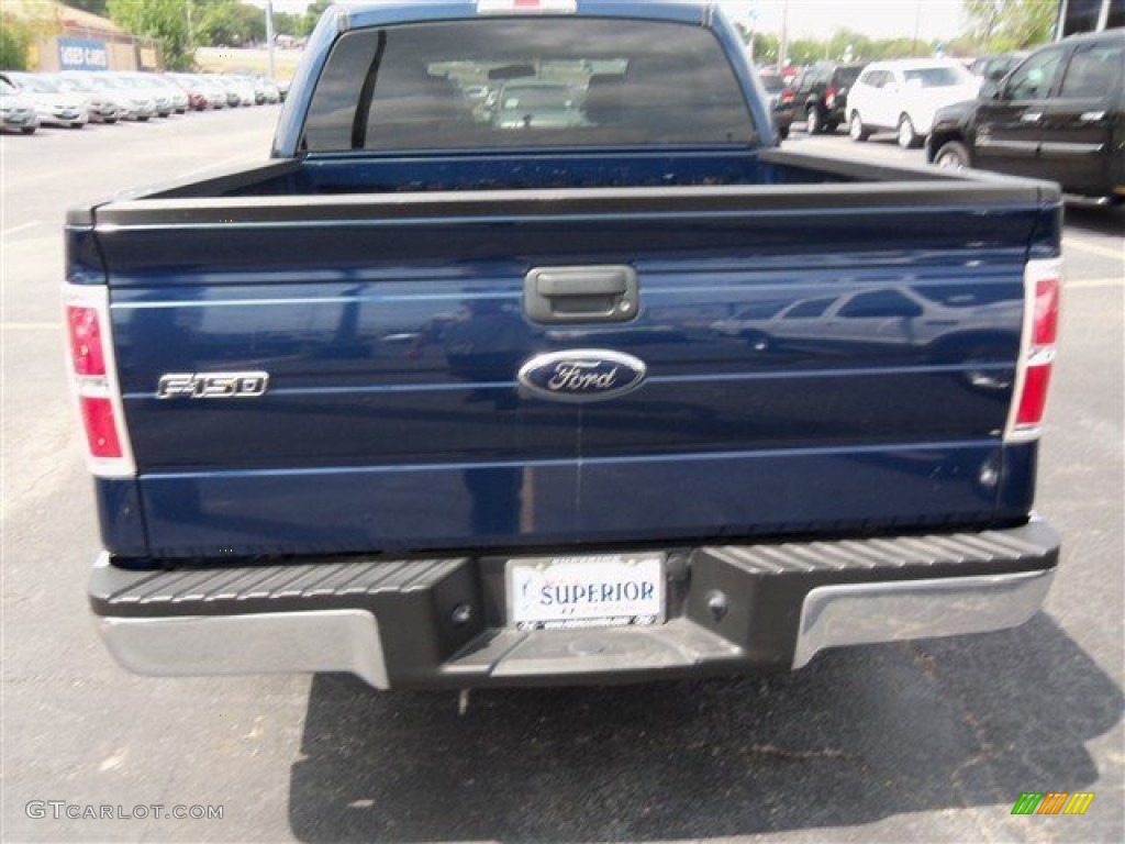 2010 F150 XLT SuperCrew - Dark Blue Pearl Metallic / Medium Stone photo #6