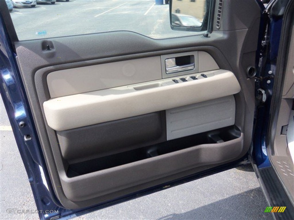 2010 F150 XLT SuperCrew - Dark Blue Pearl Metallic / Medium Stone photo #7