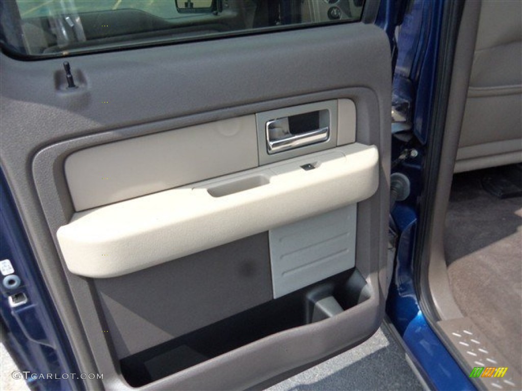 2010 F150 XLT SuperCrew - Dark Blue Pearl Metallic / Medium Stone photo #10