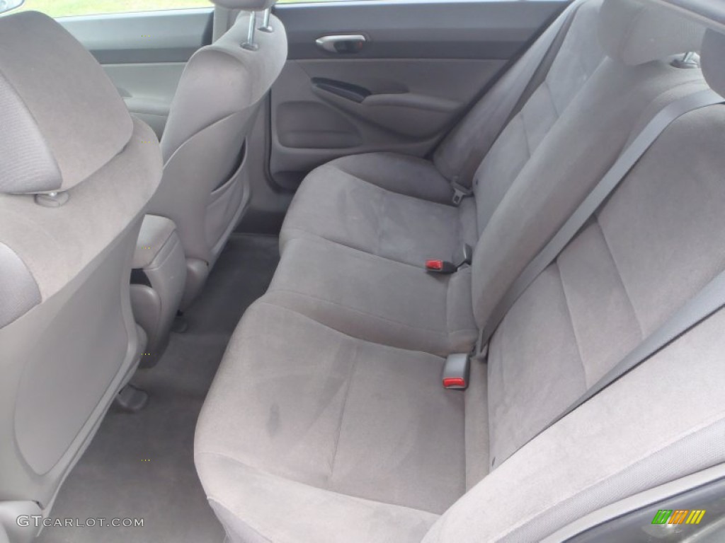 2007 Honda Civic LX Sedan Rear Seat Photo #80540686
