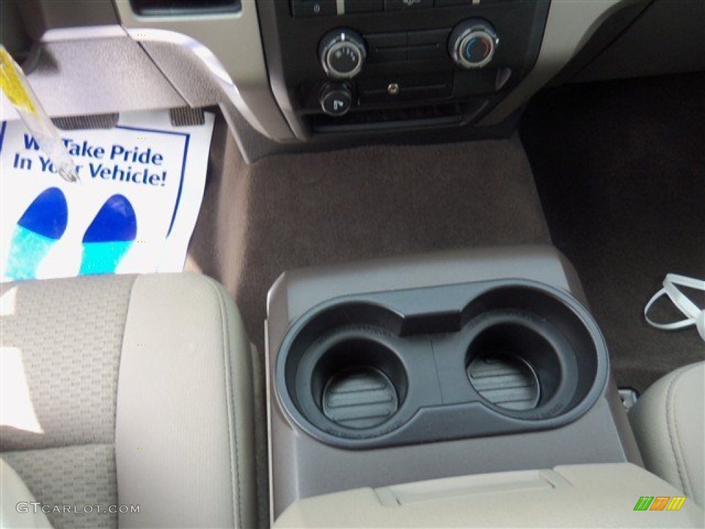 2010 F150 XLT SuperCrew - Dark Blue Pearl Metallic / Medium Stone photo #14