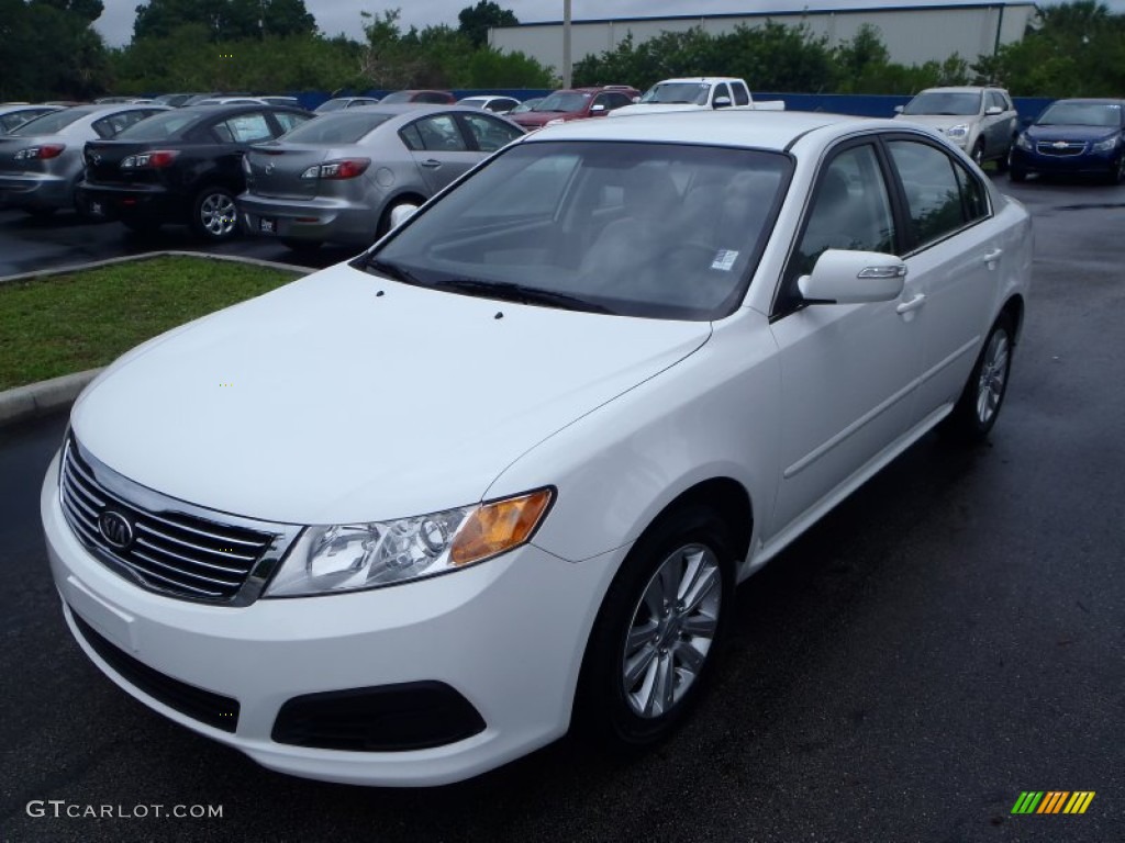 2010 Optima LX - Clear White / Gray photo #1