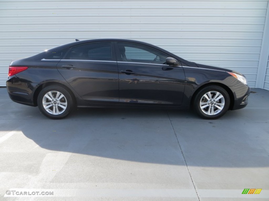 2011 Sonata GLS - Black Plum Pearl / Camel photo #3
