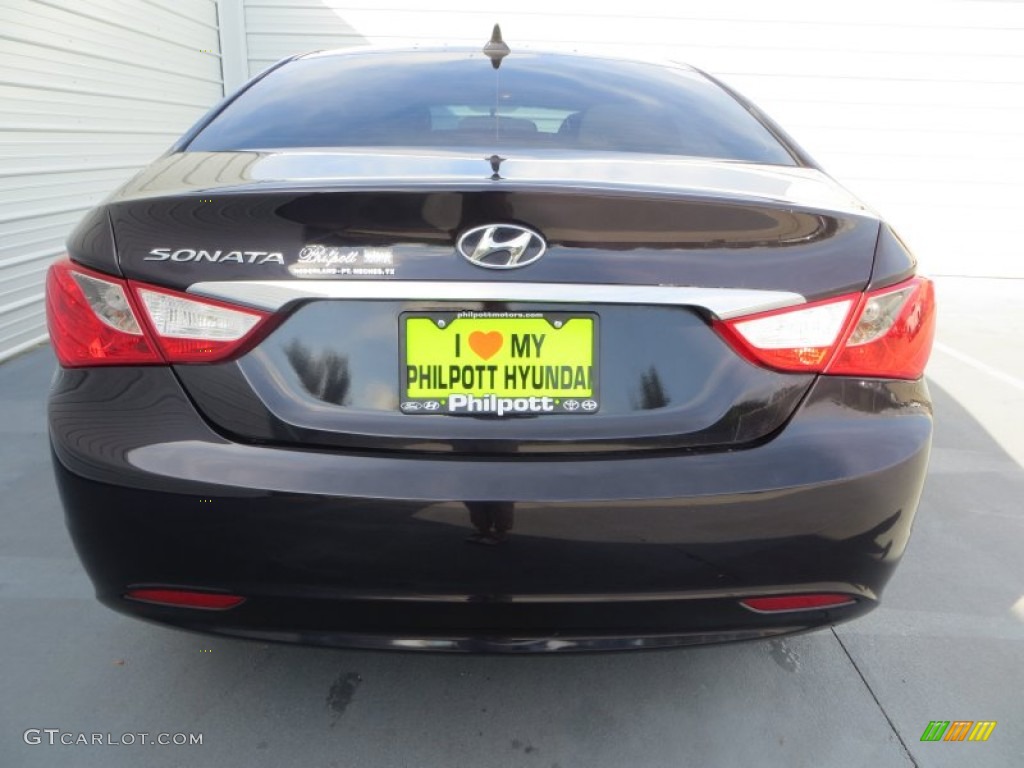 2011 Sonata GLS - Black Plum Pearl / Camel photo #5