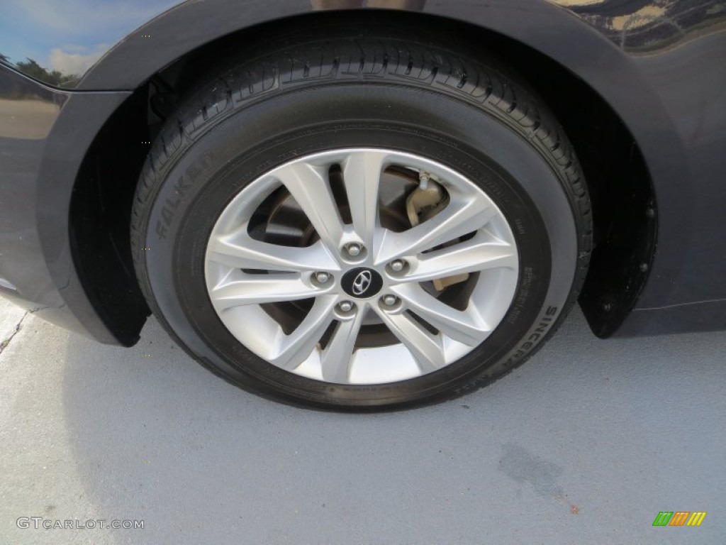 2011 Sonata GLS - Black Plum Pearl / Camel photo #14