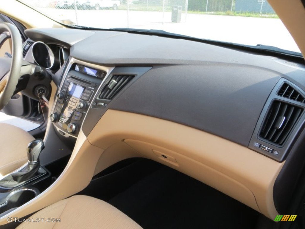 2011 Sonata GLS - Black Plum Pearl / Camel photo #29